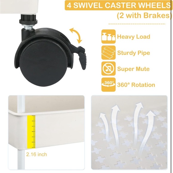 Nursery Essentials Diaper🩲Storage Caddy Organizer for Changing Table & Crib - Picture 6 of 8